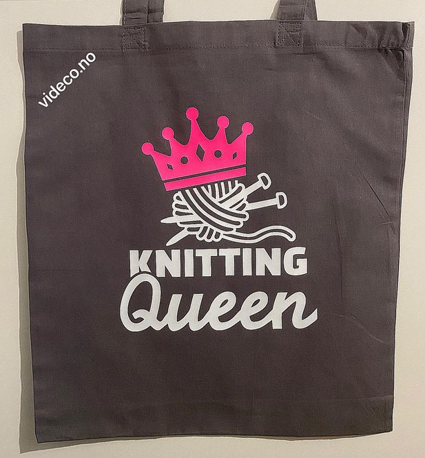 Hovedbilde Tøyveske, Knitting Queen