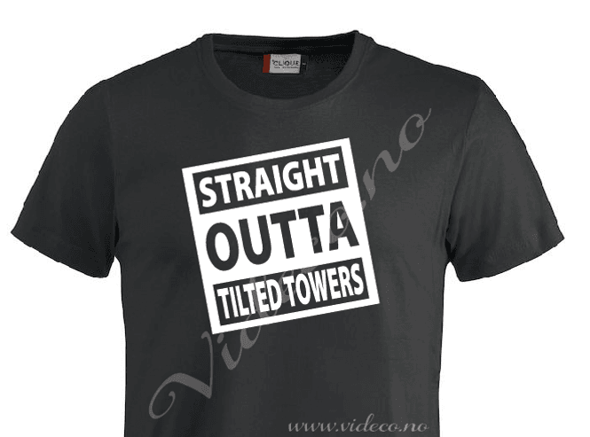 Hovedbilde T-shirt- Straight outta tilted towers (voksne)