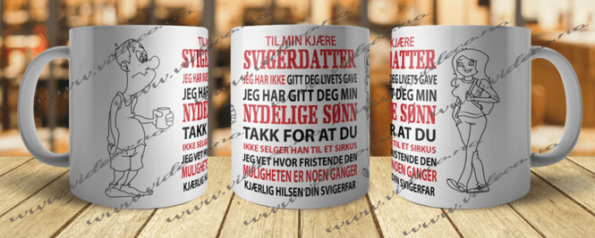 Hovedbilde Kopp- Til min kjære svigerdatter