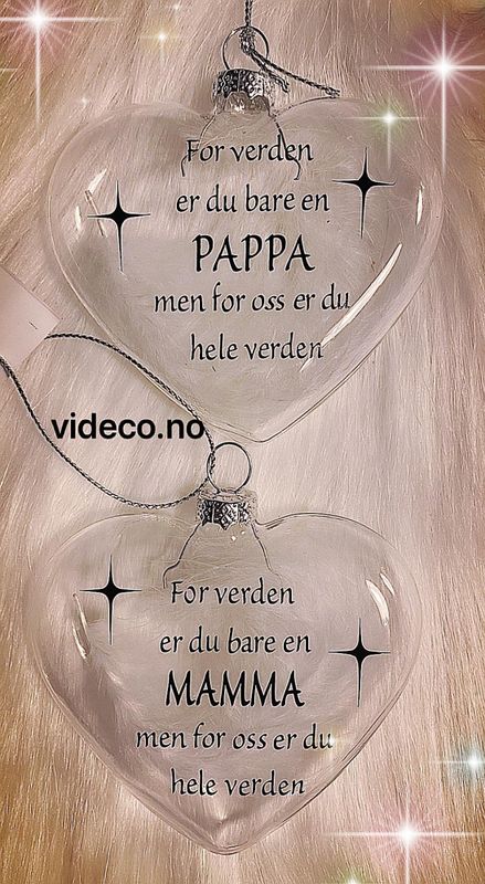 Hjertekule m/fjær - For verden er du bare..