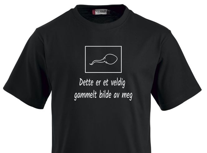 Hovedbilde T- shirt  - Dette er et veldig gammelt bilde av meg