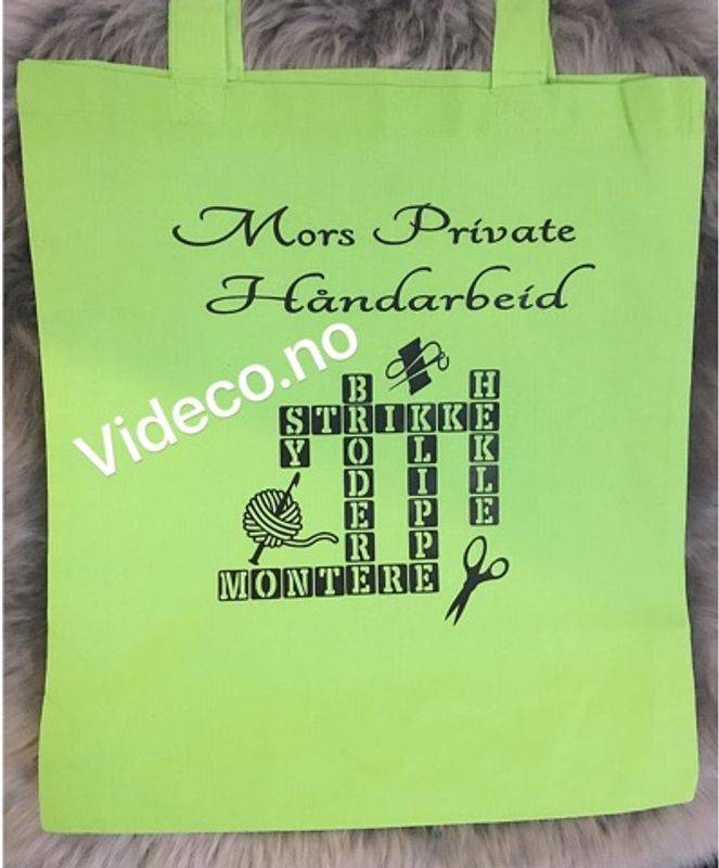 TøyBag m/skrift og motiv