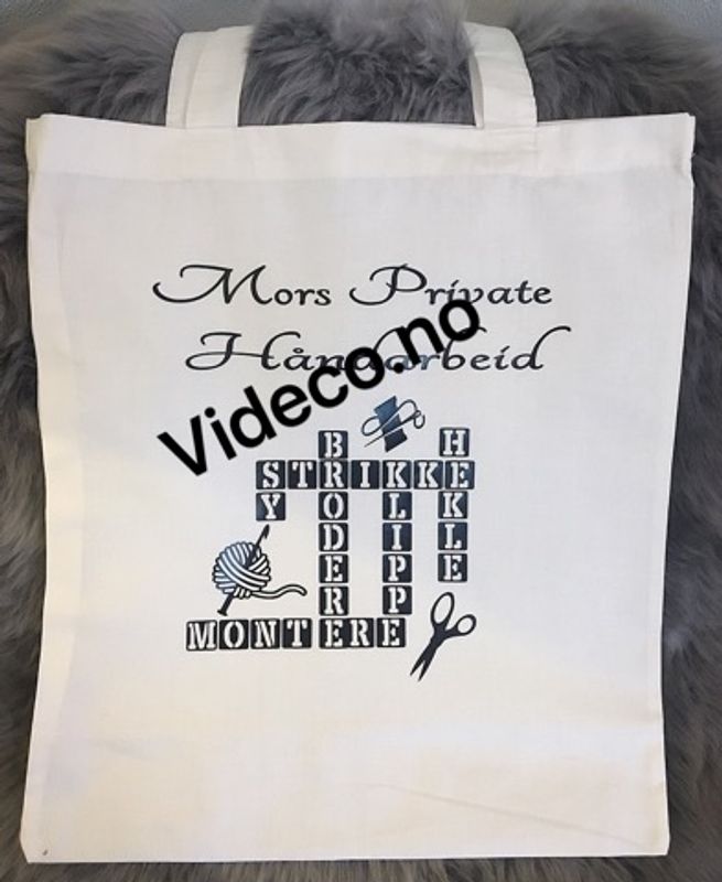 TøyBag m/skrift og motiv