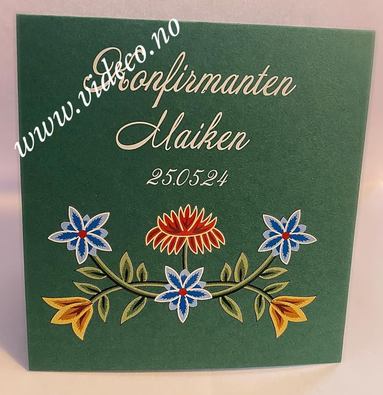Bordkort til Konfirmanten