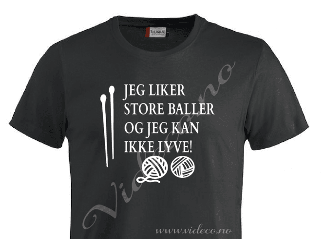 Hovedbilde T-shirt, Jeg liker store baller