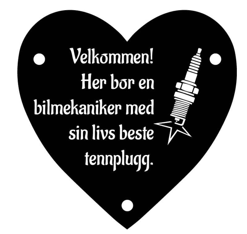 Akrylskilt- Her bor en sexy,singel og søkende Handyman...