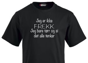 Hovedbilde T-shirt  - Jeg er ikke FREKK....