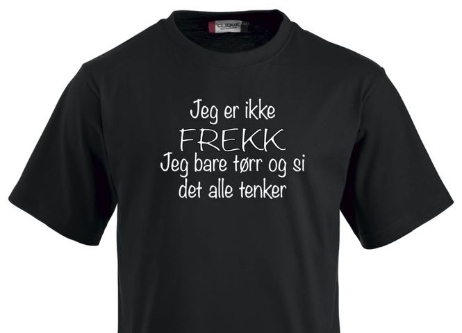 Hovedbilde T-shirt  - Jeg er ikke FREKK....
