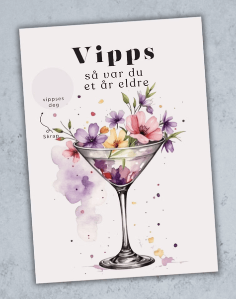Vipps bursdagskort - Coctail