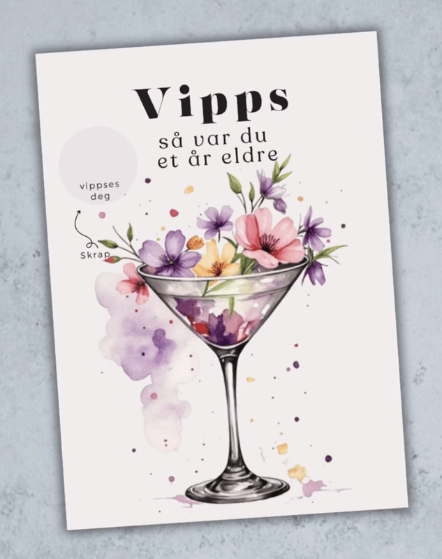Vipps bursdagskort - Coctail