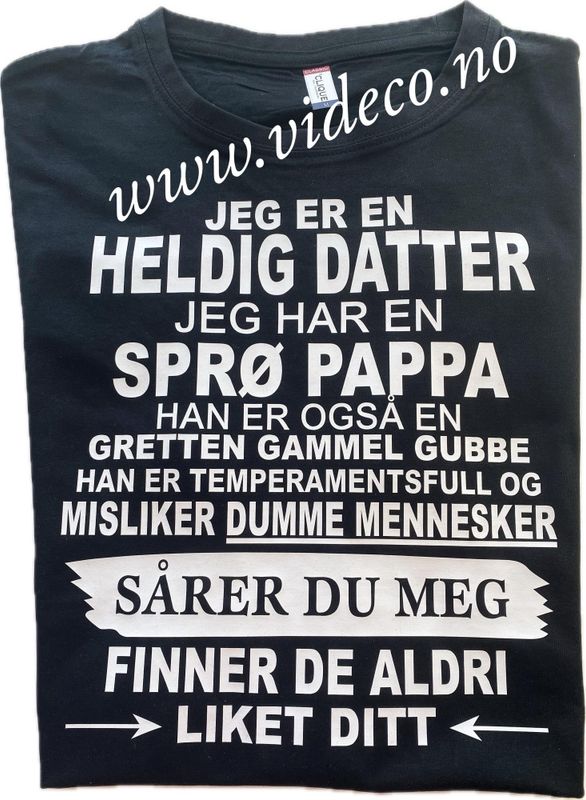 T-shirt - Jeg er en heldig datter