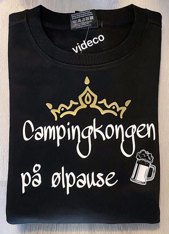 T-shirt, Campingkongen på ølpause/ølkrus