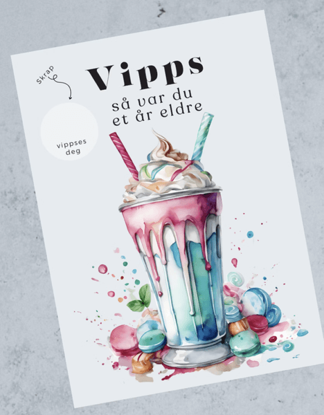 Vipps bursdagskort - Crazy shake