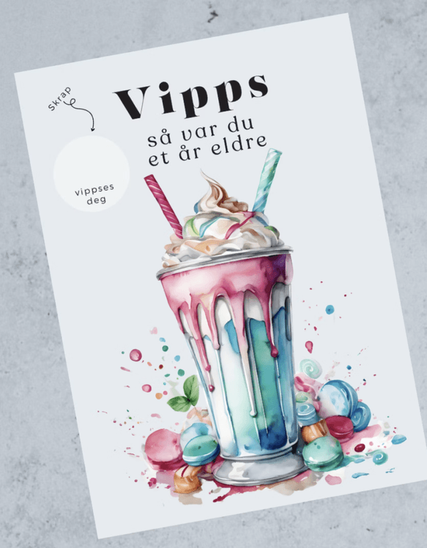 Vipps bursdagskort - Crazy shake