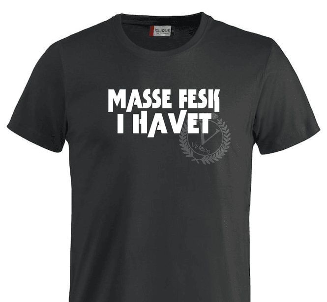 Hovedbilde T-shirt , Masse fesk i havet