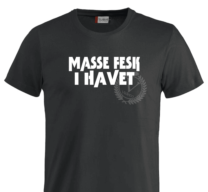 T-shirt , Masse fesk i havet