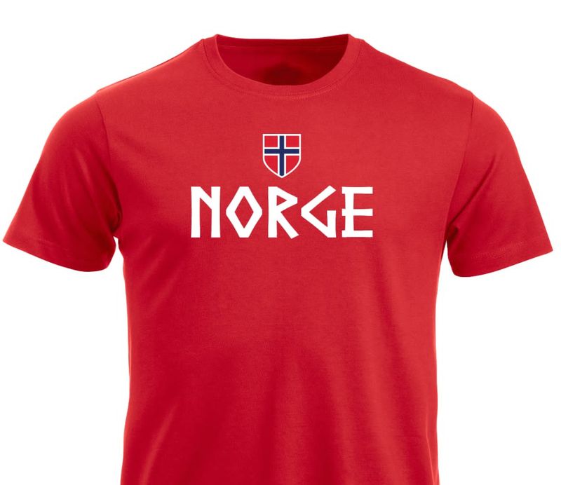 T-shirt - Norge m/flagg
