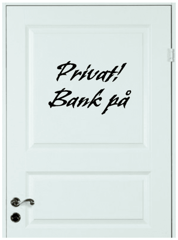Privat! Bank på