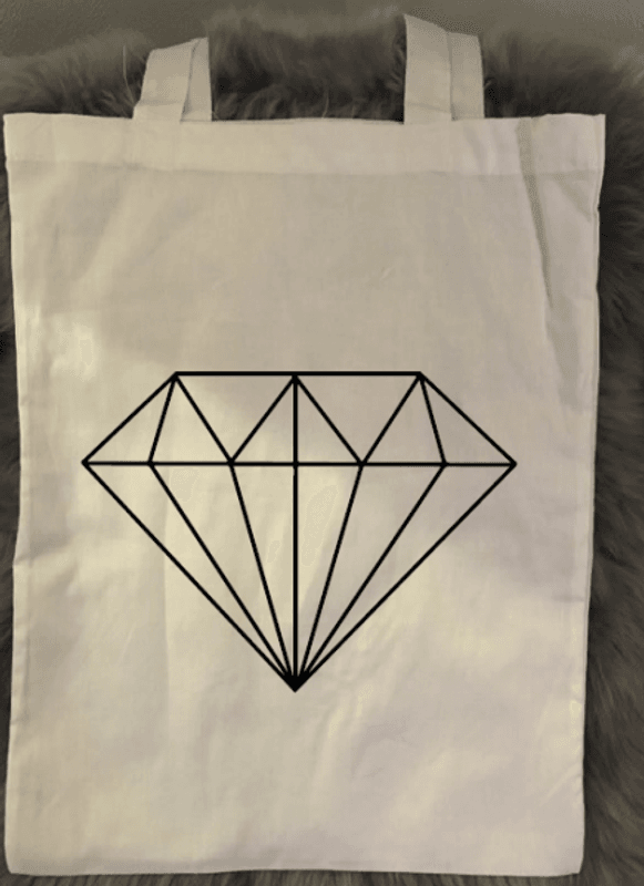 TøyBag m/skrift og motiv