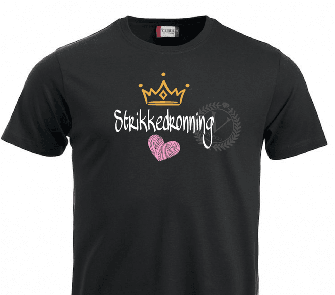Hovedbilde T-shirt, Strikkedronning 