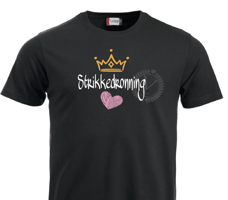 T-shirt, Strikkedronning 